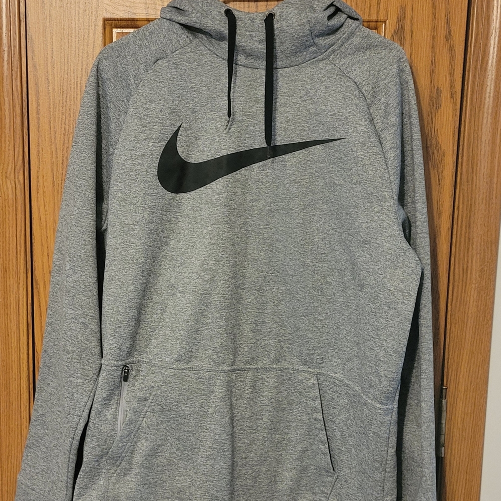 Nike Gray and Black Sweatshirt Hoodie